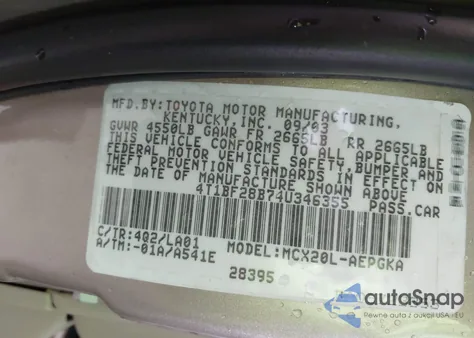2004 Toyota Avalon Xl/Xls from USA, damaged, VIN 4T1BF28B74U346355